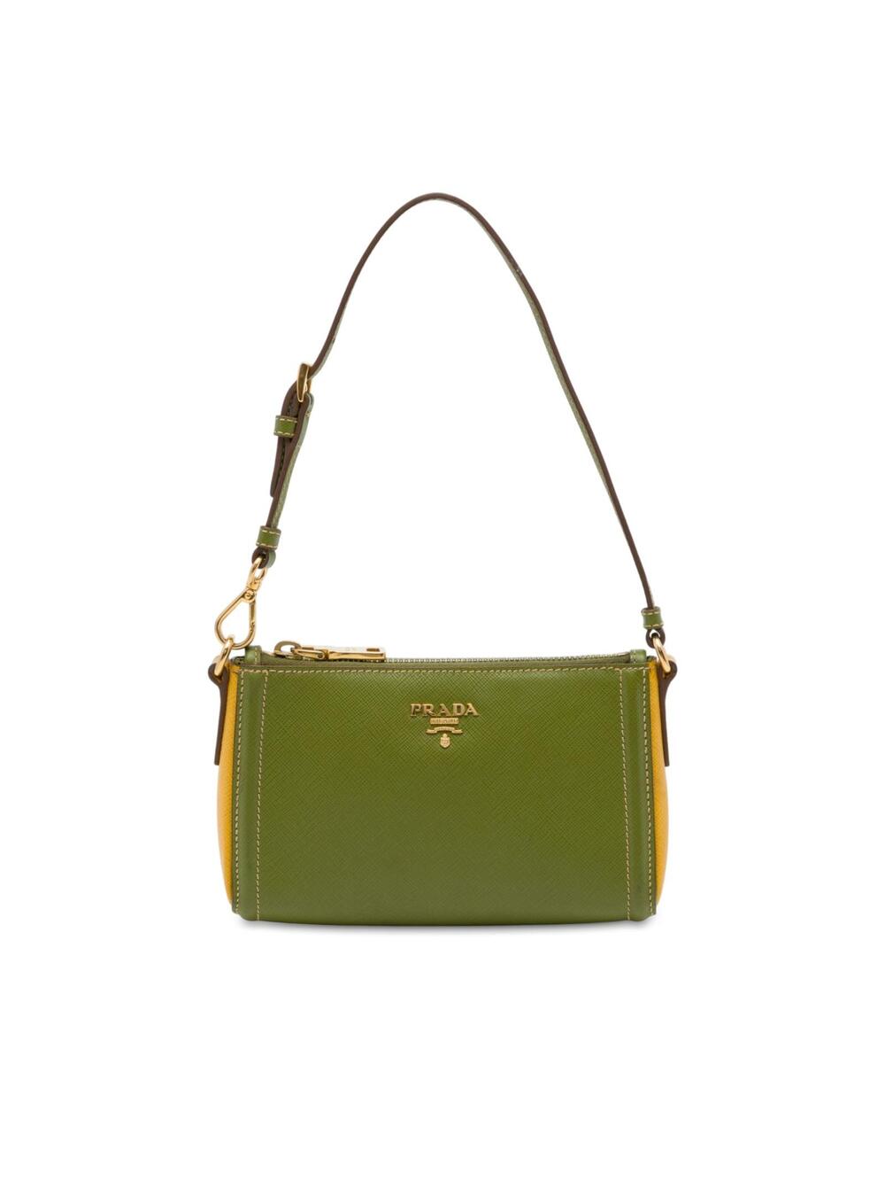 Prada Bicolor Saffiano Shoulder Bag #368480P66B